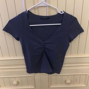 brandy melville sinched top - navy!